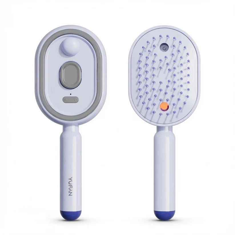 Nano Mist Self-Cleaning Hair Brush