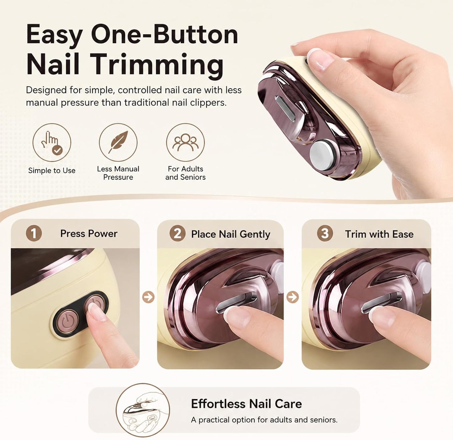 Automatic Electric Nail Clipper & Polisher
