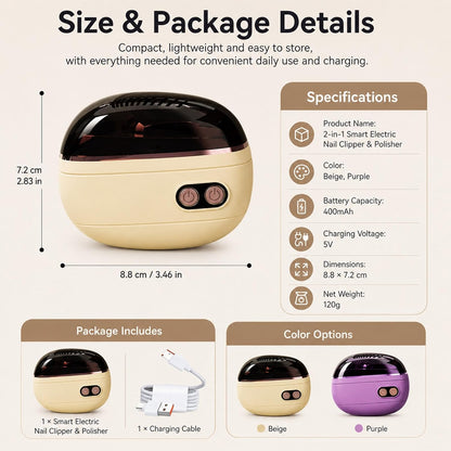 Automatic Electric Nail Clipper & Polisher
