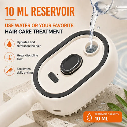 Nano Mist Self-Cleaning Hair Brush