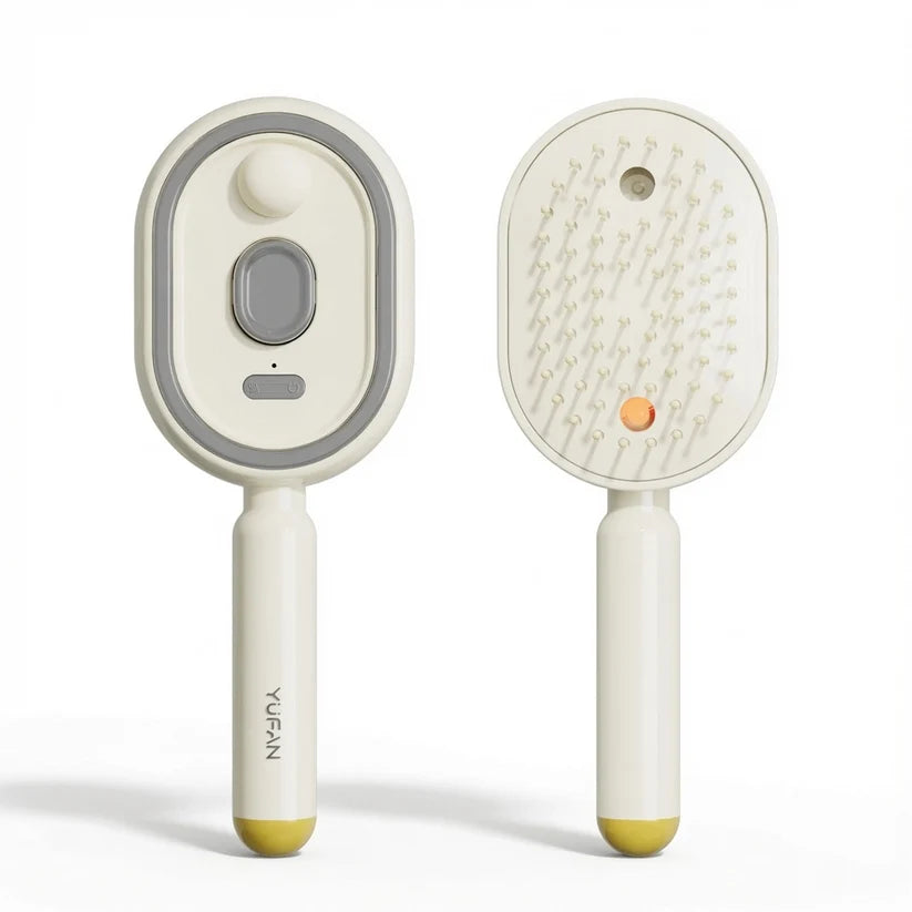 Nano Mist Self-Cleaning Hair Brush