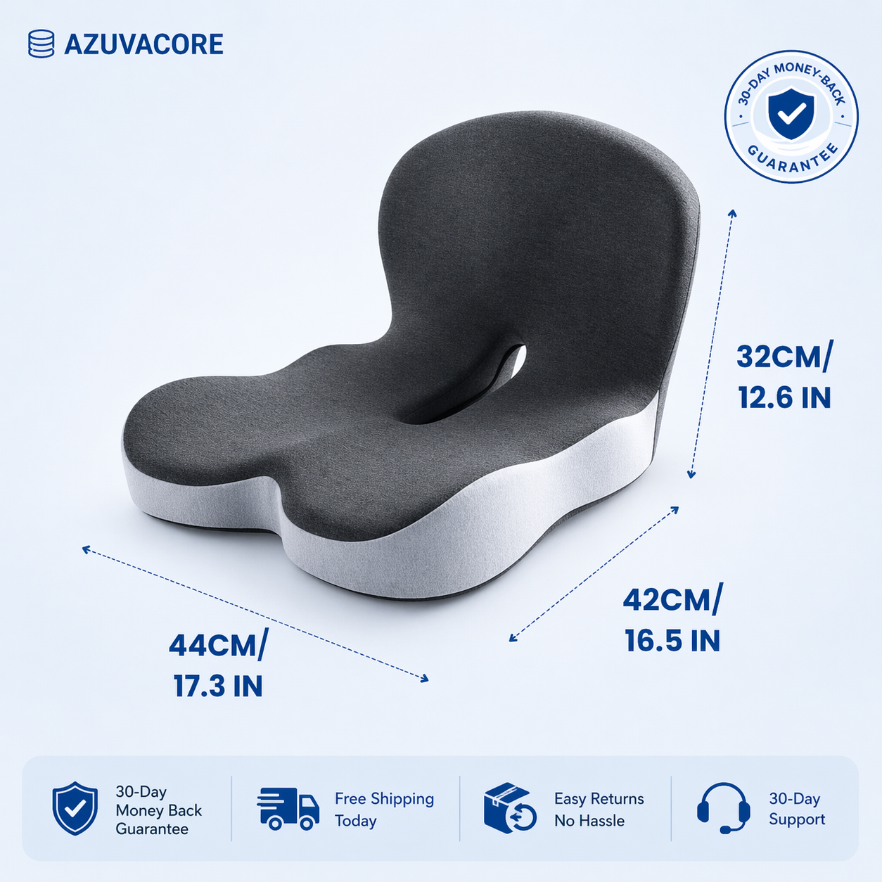 Azuvacore™ Ergonomic Seat Cushion
