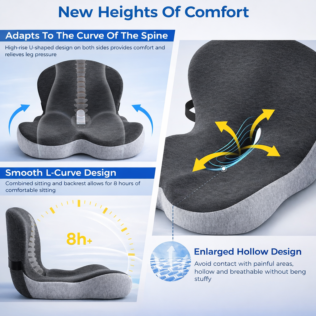 Azuvacore™ Ergonomic Seat Cushion