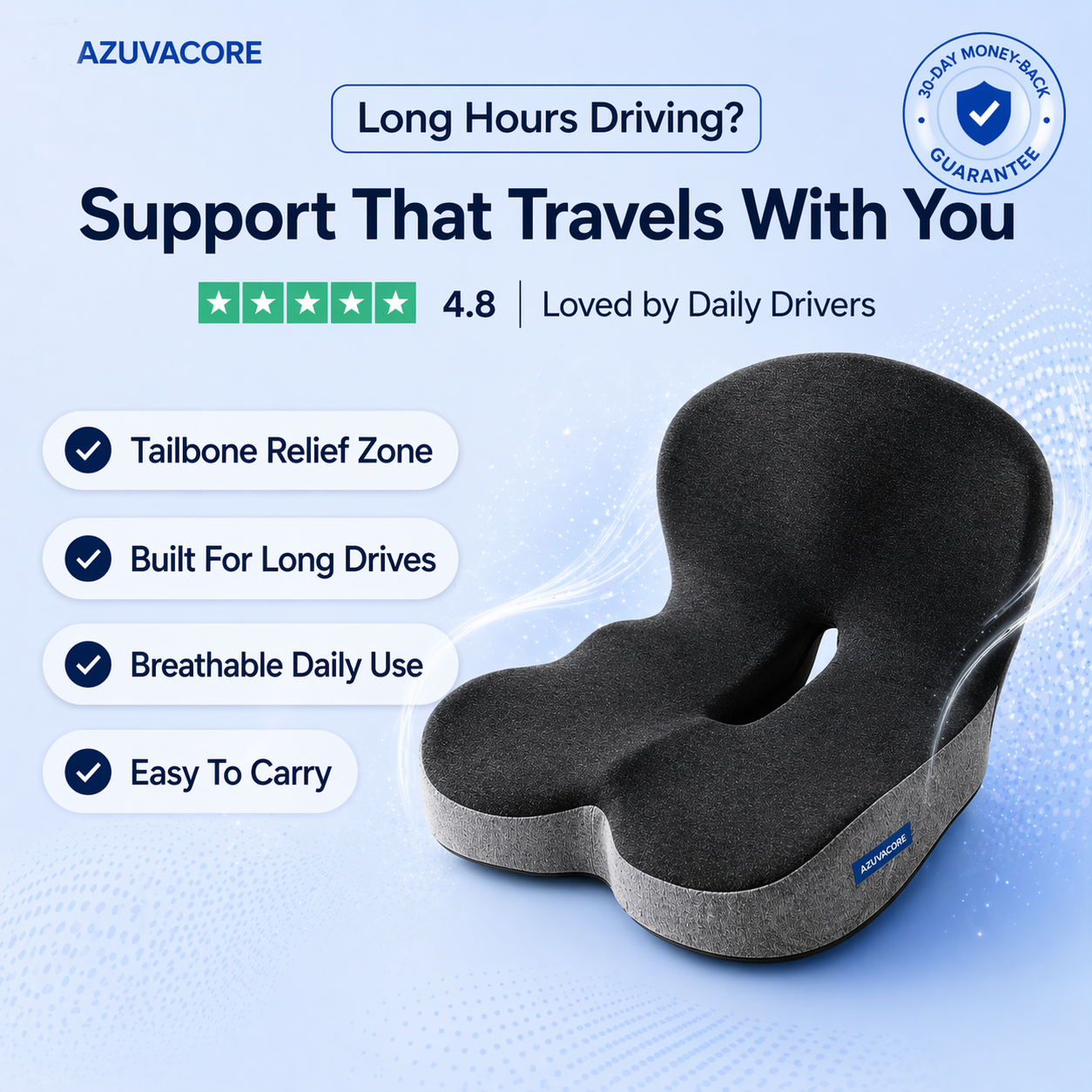 Azuvacore™ Ergonomic Seat Cushion